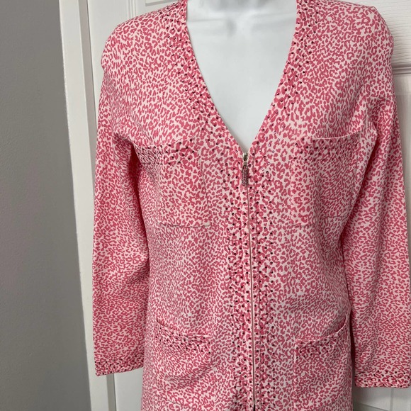 Bloomingdale's sweater pink size 2P Rayon & Nylon - Picture 4 of 11